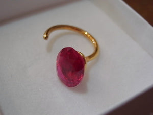 
            
                Load image into Gallery viewer, Synthetic Ruby Ring
            
        