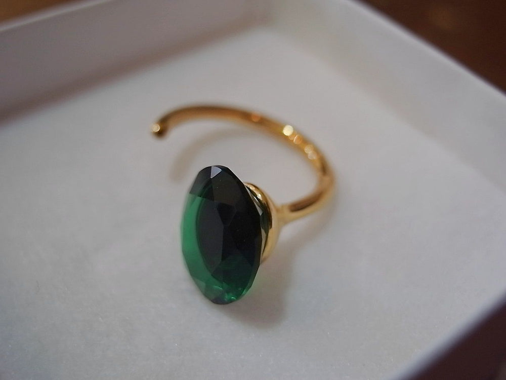 Emerald Glass Ring