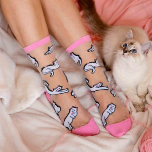 Cats Sheer Socks